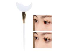 Guida per eyeliner, stencil per ombretto - Strumento applicatore per ciglia in silicone,per il contorno delle ciglia a manico lungo, strumento di bellezza multifunzionale per il trucco degli occhi per