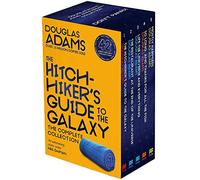Guida per gli autostoppisti della galassia Serie Douglas Adams Collection 5 libri Bundle inc Per lo più innocuo, addio e grazie per tutto il pesce, la vita, l'universo e tutto, il ristorante