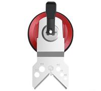 Guida per la foratura di piastrelle e vetro in acciaio inossidabile con ventosa da 115 mm per un posizionamento stabile del foro, localizzatore regolabile compatibile con punte da trapano da 6-83 mm