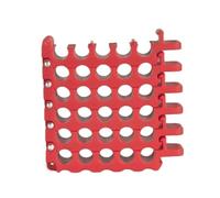 Guida per l'organizzazione dei cavi a cinque file per multi-cavo, rosso | Aperture individuali su ogni fila, percorsi dei cavi distinti, layout del fascio più chiaro per la configurazione e la