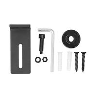 Guida per pavimento per porta della stalla Guida a rulli per porta della stalla in plastica nera in acciaio al carbonio per negozio