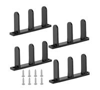 Guida per porta scorrevole | Set di 4 staffe di montaggio per guida del pavimento 'armadio, hardware stabile con viti parti di ricambio per guida di bypass, per casa, appartamento, sala da Ba