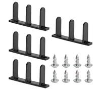 Guida per porte scorrevoli da incasso - 4 pezzi guida inferiore per porte scorrevoli, hardware stabile con viti parti di ricambio rotaie di deviazione per interni