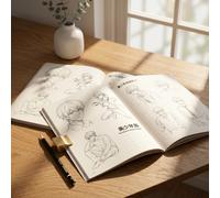 Guida per principianti al disegno di anime e manga, include tutorial passo-passo e disegno di linee del viso femminile - pratica di schizzi facili per artisti e fan di anime, apprendimento di tecniche