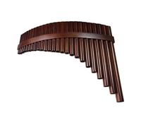 Guida Per Principianti Al Flauto Di Pan Flauto Di Pan A 25 Canne Con Tono C, Strisce E Cerchi In Legno Con Borsa In Pelle Di Vacchetta(C,L)
