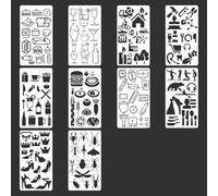 Guida per schizzi portatile Set stencil per diario d ' arte Durata perfetta per diari e pianificatori Modello scrapbooking