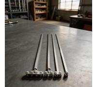 Guida per sega circolare in acciaio inox con scala da 50 cm per taglio dritto e posizionamento tavola (A)