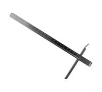 Guida per sega circolare in metallo da 260 mm, con righello per sega circolare elettrica da 17,8 cm, attacco dritto per taglio del legno per precisione e ripetibile