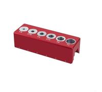 Guida Per Spinatura 9 Fori 45 Gradi Alluminio Guida Per Spinatura | Foratura angolare per facile, 9 buche guidate, stabile e per sicuro, falegnameria professionale(6 Holes)