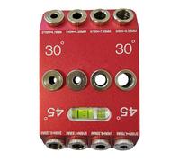 Guida per trapano angolata 30 45 90 gradi Jig per fori dritti Jig per fori angolati Guida portatile per legno Posizionamento professionale per trapano per legno