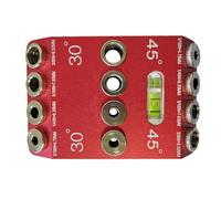 Guida per trapano angolato Jig 4 dimensioni Drill Jig per angolato 30 45 90 fori Guida per ringhiera ponte palo in legno portatile a regolazione rapida falegnami