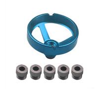 Guida per trapano con 5 6 7 8 9 10 mm boccole per trapano di precisione montate su un telaio in alluminio incernierato per direzione di foratura controllata (blu)