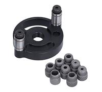 Guida per Trapano in Lega di Alluminio, 8 Fori, 3/4/5/6/7/8/9/10 mm, Boccole per Tasselli Rotondi, Carpenteria Foratura