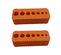 Guida per trapano metrica prodotta in additivo che supporta punte da 4 mm a 10 mm per una foratura efficace e controllata (arancione)