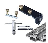 Guida per trapano per estrusione in alluminio, per estrusione in alluminio, taglierina di posizionamento preciso, ringhiera professionale per maschiatura assistente per installazione di cavi