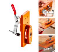 Guida per trapano per fori per cerniere per porte con accessori a clip