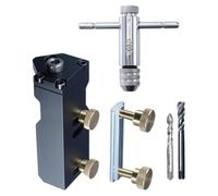 Guida per trapano per profili in alluminio, maschera maschiatrice M6 M8 per estrusione serie 20/30/40, strumento di posizionamento arresto regolabile