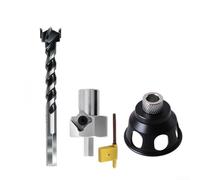 Guida per trapano verticale in lega di alluminio con boccole da 19 mm e 20 mm per una lavorazione precisa del legno, posizionatore di fori tascabili e strumento di fissaggio per tasselli (B)