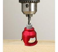 Guida per trapano verticale rossa per lavorazione del legno, maschera di tassello da 2-10 mm con struttura in lega di alluminio, compatibile con punte da trapano standard, strumento di posizionamento