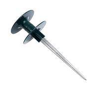 Guida per tubo da giardino da 25,4 cm, in metallo antiruggine, parte superiore resistente, mantiene il tubo da giardino lontano dalle aiuole e dalle piante