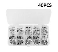 Guida Pesca Argento con Elettroplastica per Resistenza alla Corrosione Set 10/40