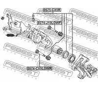 Guida pinza freno Assale posteriore inferiore 0574-CX5LOWR FEBEST per SUZUKI