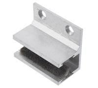 Guida Porta Scorrevole Vetro Doccia Argento per Pannelli 8-14 MM | Scorrimento Fluido, Supporto Anti Oscillazione, Hardware Resistente alla Ruggine, per Bagno Domestico e Ristrutturazione