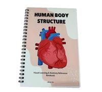 Guida pratica anatomia adatta agli studenti Guida che copre muscoli, organi e sistemi scheletrici per migliorare la comprensione Guida studio ' anatomia Cartella lavoro