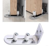 Guida regolabile del pavimento dell'acciaio inossidabile per le porte del fienile, cromata fissata al muro per una facile installazione