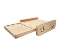 Guida regolabile per affettare il pane - Strumento per tagliare la pagnotta orizzontale, accessorio per cuocere la cucina, supporto, cremagliera compatta, supporto portatile, scheda di taglio