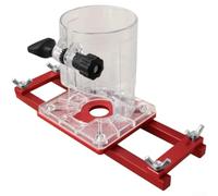 Guida Scanalatura per T Invisibile 2in1 Autocentrante Guida | Autocentrante per preciso, scanalatura invisibile, per cabinet e per mobili, lega alluminio, design compatto(B)