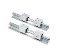 Guida scorrevole lineare in miniatura 2 Guide Di Supporto Lineari SBR12 200 Mm-1000 Mm + 4 Carrelli Scorrevoli SBR12UU A Movimento Fluido(750MM)