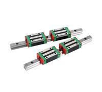 Guida scorrevole lineare in miniatura ad alta prec 2 pezzi HGR25 1200mm Super Guida lineare + 4x HGH25CA/HGW25CC Slide(HGW25CC)