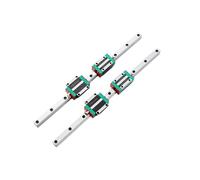 Guida scorrevole lineare in miniatura ad alta prec 2 pz HGR20 Guide lineari quadrate 2350mm 2400mm 2450mm 2500mm 2550mm+4 pz HGH20CA Blocco guida lineare(2450mm)