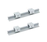 Guida scorrevole lineare in miniatura Guide Di Supporto Lineari 2 Pezzi Lunghezza 200 Mm-1000 Mm SBR16 + 4 Carrelli Scorrevoli SBR16UU Movimento Fluido(650MM)