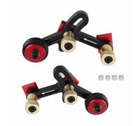 Guida Scorrevole per Cassetti, Binario Cassetto con Ruote di Supporto, Guida PC Telescopica in Alluminio - Struttura Stabile, Facile Installazione, Perfetta per Ripiano Estraibil