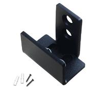 Guida scorrevole per porta inferiore del pavimento a forma di U, hardware regolabile per sistema di binari in acciaio inossidabile 304, ampia gamma da 1 "a 1 7/16", facile da installare con viti e