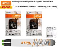 Guida STIHL LIGHT 04 35 cm 3/8" 1,3 mm 30050004809 e 2 CATENE