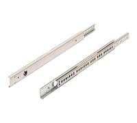 Guida su sfera a estrazione semplice per cassetti 350 mm - 550 mm con scanalatur