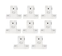 Guida Supporto con Asta di Serraggio per Binario a Movimento Lineare, 8 Pezzi, Alluminio per Albero - Alta Precisione, Resistente alla Corrosione, Accessorio Stampa 3D