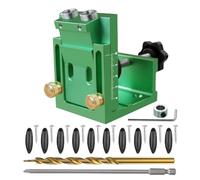 Guida Tascabile In Lega Alluminio Set Gigante Set Con Misurazione E Plugnaggio Perforazione Della Lavorazione Del Legno Guida Tascabile In Alluminio