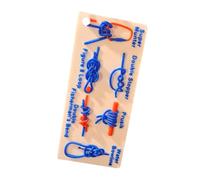 Guida tascabile per nodi da pesca, impermeabile, strumento di gioco compatto, aiuto per l'apprendimento, ideale per campeggio, sopravvivenza e attività all'aperto 15 cm