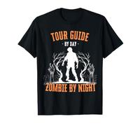 Guida turistica di Day Zombie di Notte Divertente Halloween Creepy Maglietta