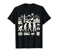 Guida turistica Evolution Funny Travel Leader Graphic Maglietta