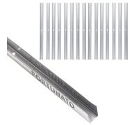 Guida U Standard 2 m Profilo Preforato Sp 0,6 mm Fissaggio Cartongesso 16 Pezzi