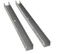 Guida U Standard 2 m Profilo Preforato Sp 0,6 mm Fissaggio Cartongesso 2 Pezzi