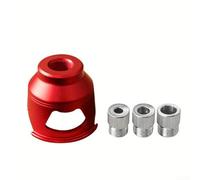 Guida verticale per trapano, 6-10 mm, localizzatore di posizionamento dei fori in lega di alluminio, per la lavorazione del legno, strumento di foratura di precisione con 3 boccole (rosso)