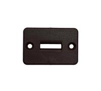 Guidacinghia orizzontale nylon supporto circolare 39x58 mm marrone Marrone