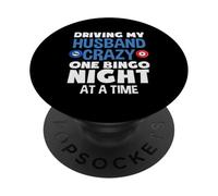 Guidare Mio Marito Pazzo Bingo Player Una Notte Di Bingo PopSockets PopGrip Adesivo