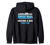 Guidare Un Autobus per Divertimento Skoolie Bus Conversion RVer Felpa con Cappuccio